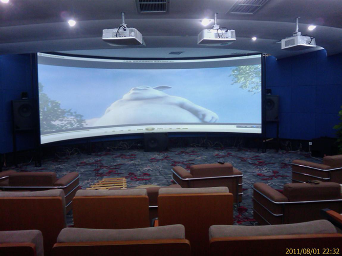 威海卓達(dá)房地產(chǎn)銷(xiāo)售大廳影音室工程